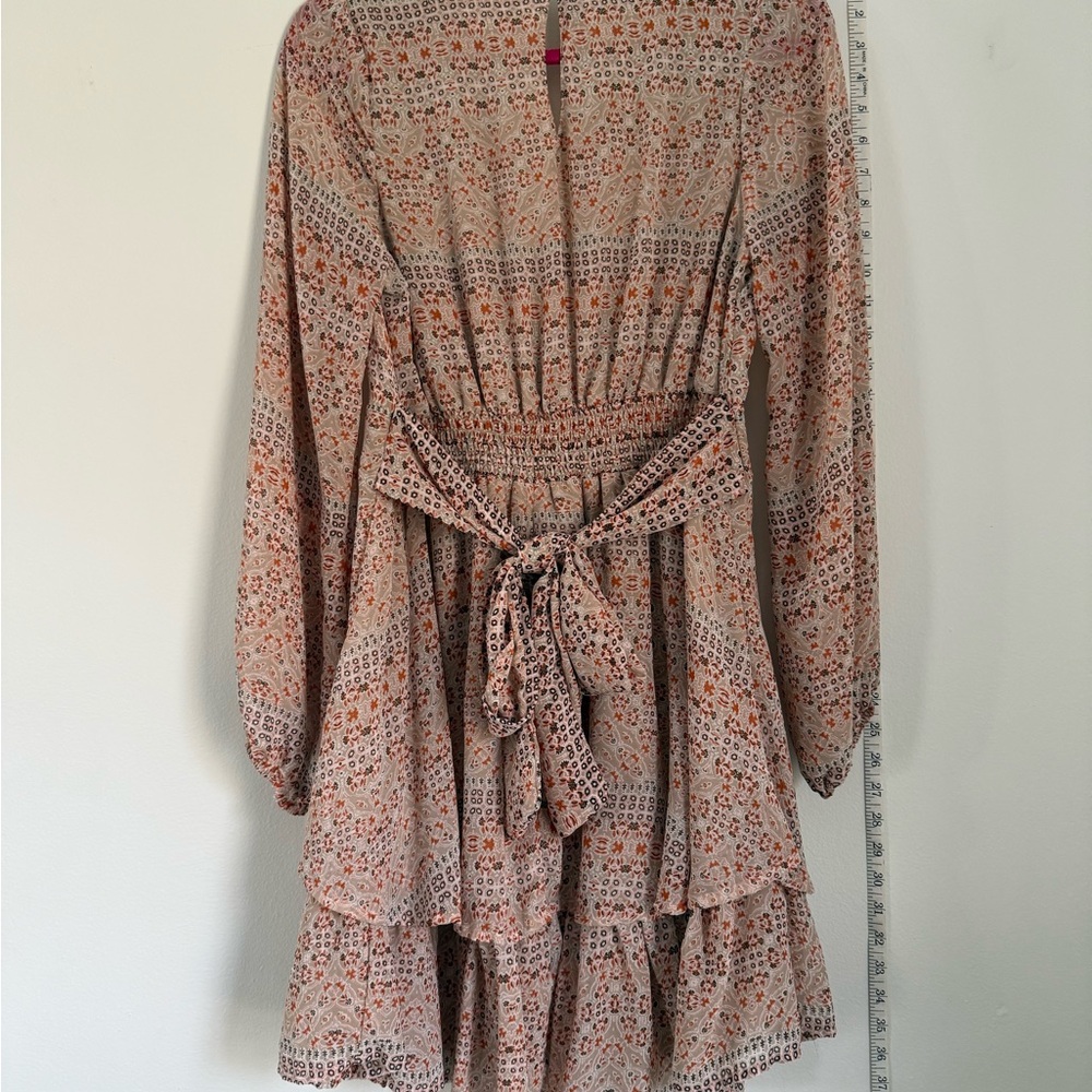 Elegant Multicolor Patterned Dress - Picture 3 of 10